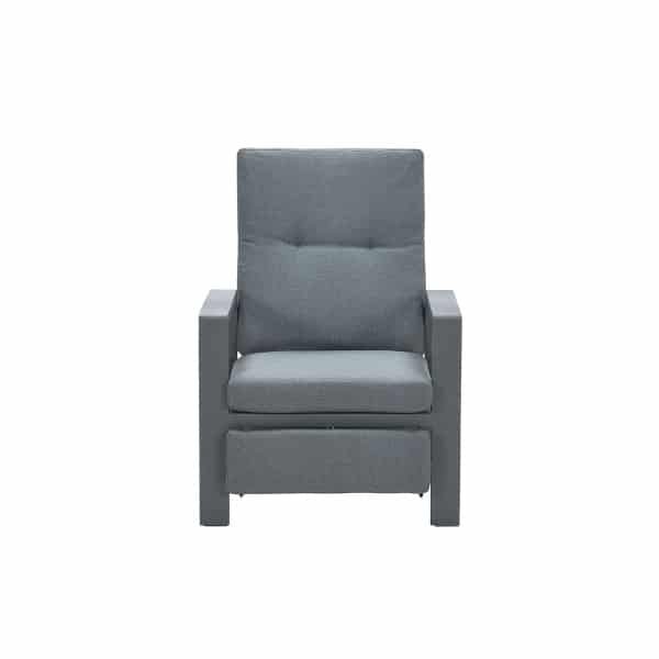 Captain relax fauteuil carbon black/ mystic grey - Garden impressions