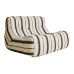 HKliving Lazy Lounge Outdoor Fauteuil - Chalkstripe