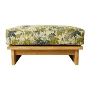 HKliving Teak Hocker - Botanical