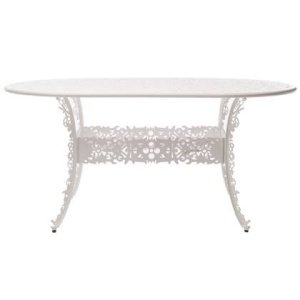 Industry Garden tuintafel ovaal 152x90 wit