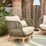 Kave Home Fauteuil 'Catalina' kleur Donkergroen