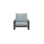 Lincoln verstelbare fauteuil carbon black/ mint grey - Garden impressions