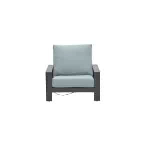 Lincoln verstelbare fauteuil carbon black/ mint grey - Garden impressions