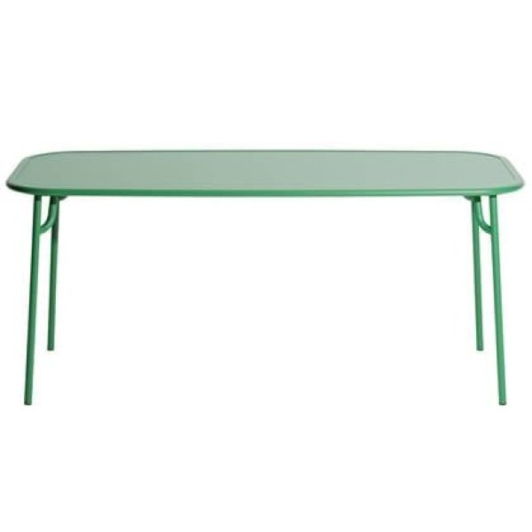 Petite Friture Week-end tuintafel 180x85 met dicht blad Mint Green