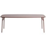 Petite Friture Week-end tuintafel 220x85 met dicht blad Brown Red