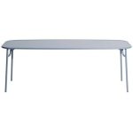 Petite Friture Week-end tuintafel 220x85 met dicht blad Pigeon Blue