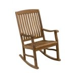 Schommelstoel van Teakhout - Teak - Bruin - 110 x 63 x 82 cm