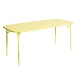 Week-end tuintafel 180x85 met dicht blad geel