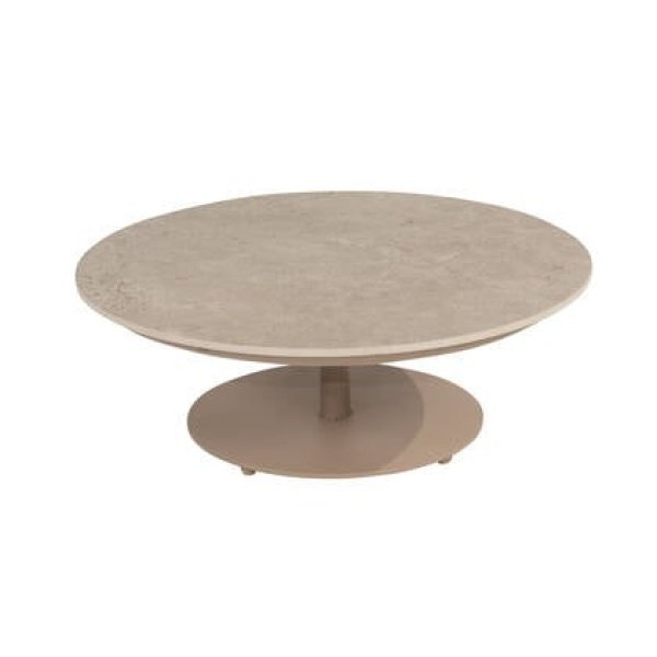 4 Seasons Outdoor Boaz koffietafel - latte|keramiek - Ø80 cm.