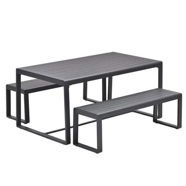 Amada Picknick Set Carbon Black - Garden impressions