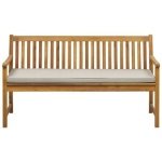 Beliani-VIVARA L-Tuinbank-Lichte houtkleur|Beige-FSC® acaciahout