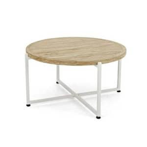 Bijzettafel Milou Dining dia. 74 cm teak tuinmeubel Applebee - Applebee