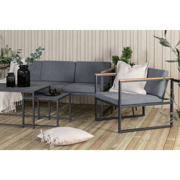 Fjôrd - Tuinset Grijs Metaal - 80x188x67cm - Dakar