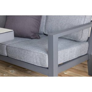 Fjôrd - Tuinset Zwart Metaal - 84x171x77cm - Barcelona