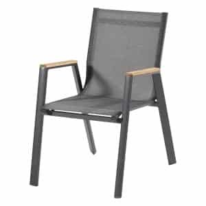 Hartman Tuinstoel 'Aruba' Teakhout, kleur Antraciet