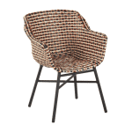 Hartman Tuinstoel 'Delphine' Wicker, kleur Rood