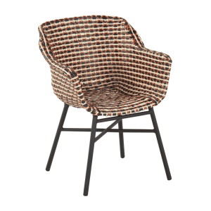 Hartman Tuinstoel 'Delphine' Wicker, kleur Rood