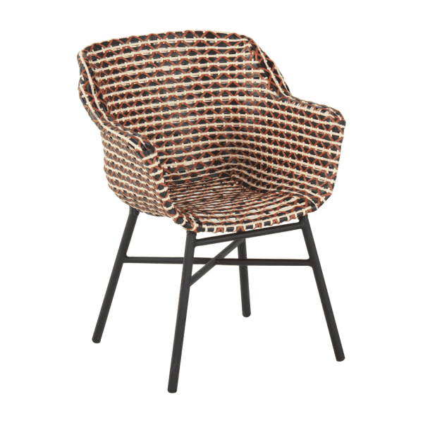 Hartman Tuinstoel 'Delphine' Wicker, kleur Rood