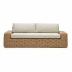 Kave Home 3-zits Bank Portlligat Rattan - Lichtgrijs