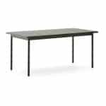 Kave Home Outdoor Eettafel 'Maurina' Cement en staal, 182 x 91cm, kleur Groen