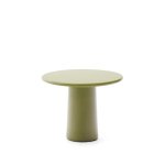Kave Home Ronde Bijzettafel 'Albanella' Cement, 65cm, kleur Groen