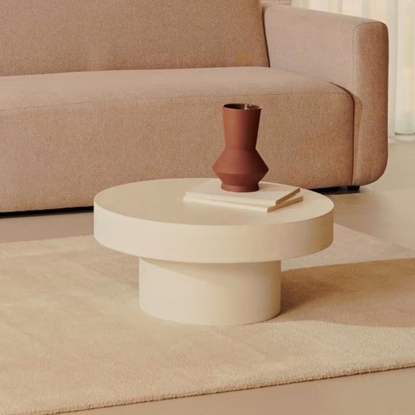 Kave Home Ronde Salontafel 'Aiguablava' Beton, 66cm