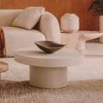 Kave Home Ronde Salontafel 'Aiguablava' Beton, 90cm