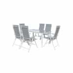 LIVARNO home Aluminium tuinset Houston 7-delig