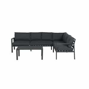 Lexinton lounge set 4-dlg carbon black/ reflex black - Garden impressions