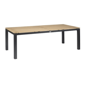 Memphis Tuintafel Teak Antraciet 220x100 cm - Exotan