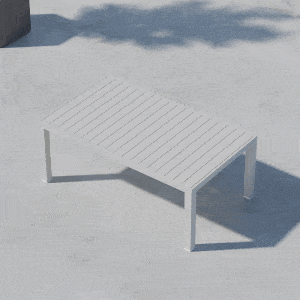 Nohr Loungetafel 'Lasheka' 120 x 70cm, kleur Beige