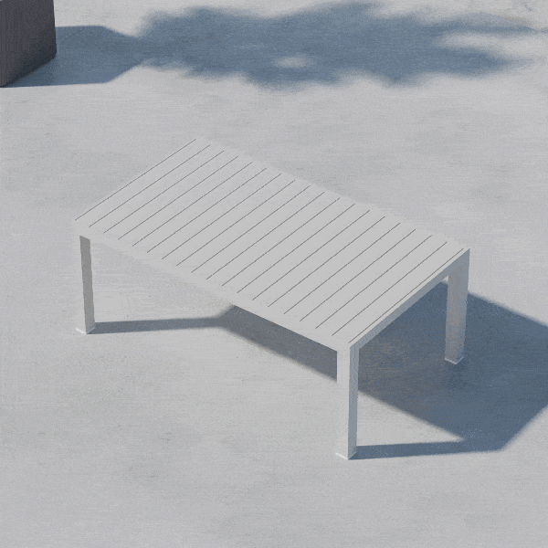 Nohr Loungetafel 'Lasheka' 120 x 70cm, kleur Beige