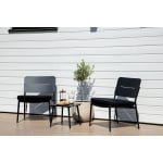 Nohr Outdoor Bijzettafel 'Adon' 40 x 40cm, kleur Zwart