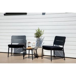 Nohr Outdoor Bijzettafel 'Adon' 40 x 40cm, kleur Zwart