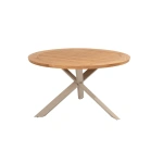 Prado teaktafel Ø130 cm latte
