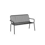 Rebellenclub Electra Tuinbankje - 130 x 64 cm - Zwart