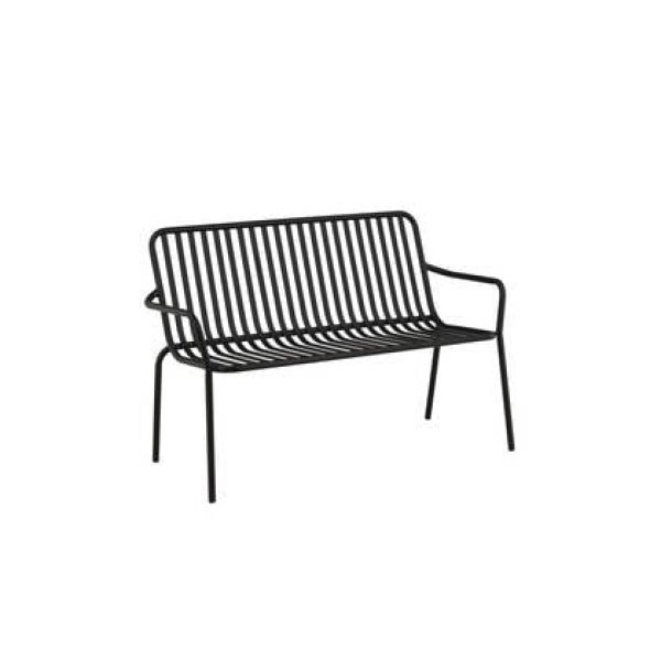 Rebellenclub Electra Tuinbankje - 130 x 64 cm - Zwart Rebellenclub Electra Tuinbankje - 130 x 64 cm - Zwart