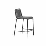 Venture Home Lindos Barkruk 54 x 88,5 x 52,5 - Donkergrijs - 2-pack