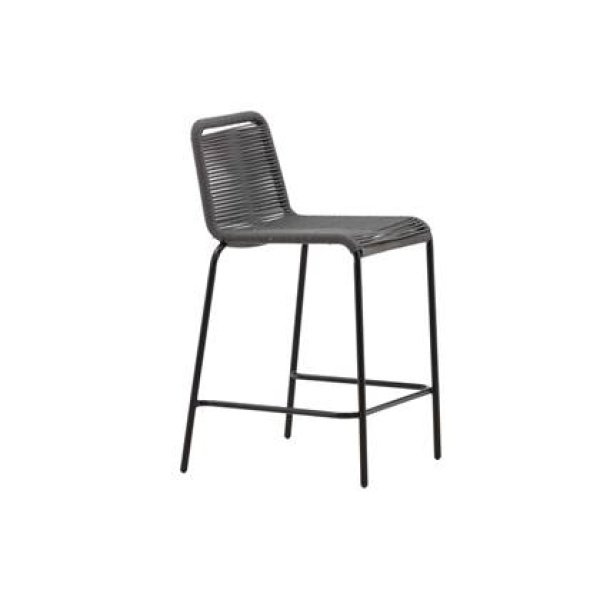 Venture Home Lindos Barkruk 54 x 88,5 x 52,5 - Donkergrijs - 2-pack