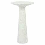 Zuiver Ronde Bijzettafel 'Victoria' Terrazzo, 56cm hoog, kleur Wit