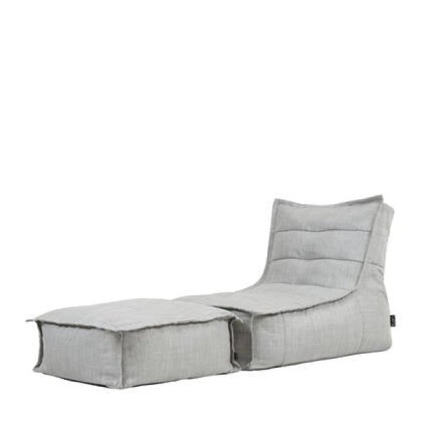 icon Dolce Lounge Zitzak met Poef - Binnen en Buiten - Grijs icon Dolce Lounge Zitzak met Poef - Binnen en Buiten - Grijs