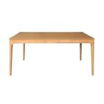 sweeek - Rechthoekige eettafel van rubberhout en essenfineer 6