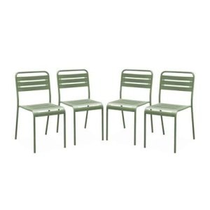 sweeek - Stalen tuinstoel (set van 4)