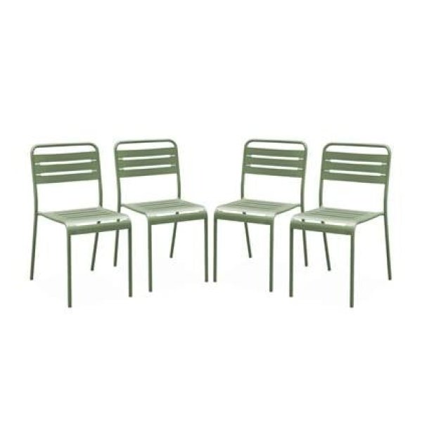 sweeek - Stalen tuinstoel (set van 4)