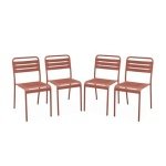 sweeek - Stalen tuinstoel (set van 4)