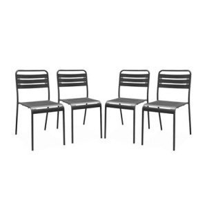 sweeek - Stalen tuinstoel (set van 4)