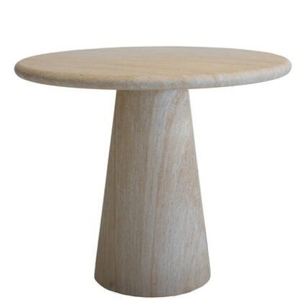 DÉJA Living - Tuintafel Travertin - Rond - 80x80x76cm - Brunn