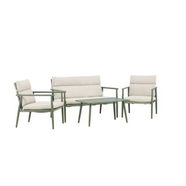 Fjôrd - Tuinset Groen Stof|Staal - 80x120x80cm - Mazzaro