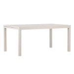 Fjôrd - Tuintafel Rechthoek Beige Aluminium Uitschuifbaar