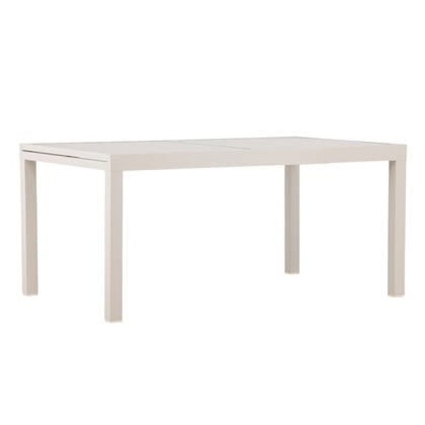 Fjôrd - Tuintafel Rechthoek Beige Aluminium Uitschuifbaar
